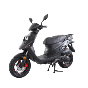 MotoCR Hot50 SP 4T E5 EFI (mat sort/rød) Inkl. nr.plade og klargøring. (kontakt os, for lager status)